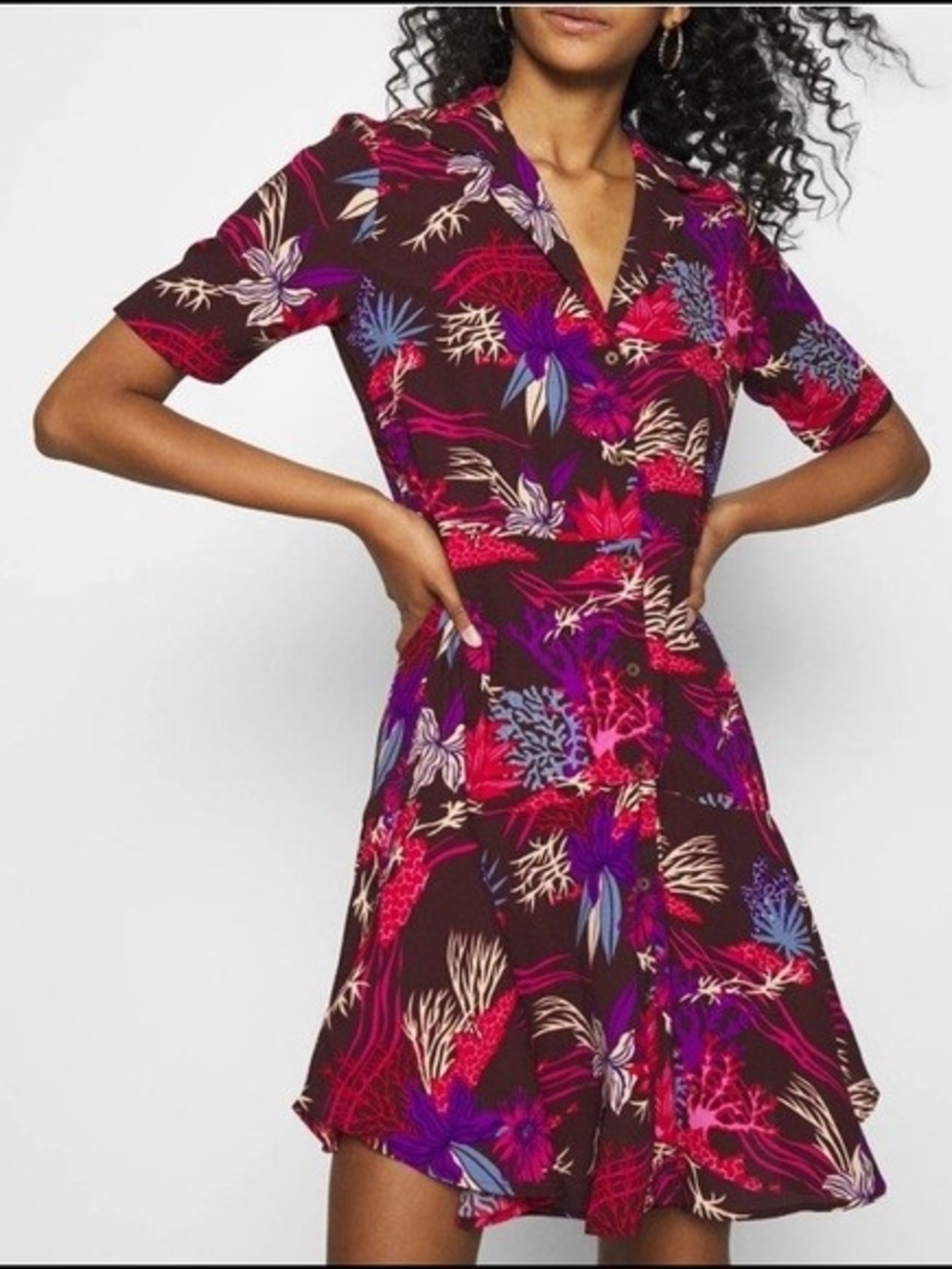 Scotch & Soda "Beach Please" Printed Summer Shirt Dress Size XS
